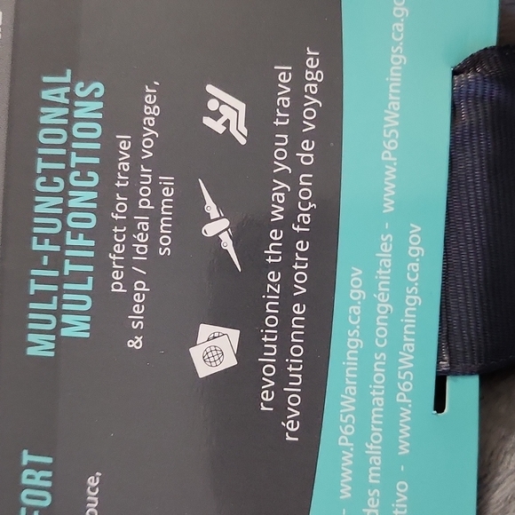 Bon Voyage Memory Foam Neck Pillow & Blanket Travel Gift Set - Picture 4 of 16